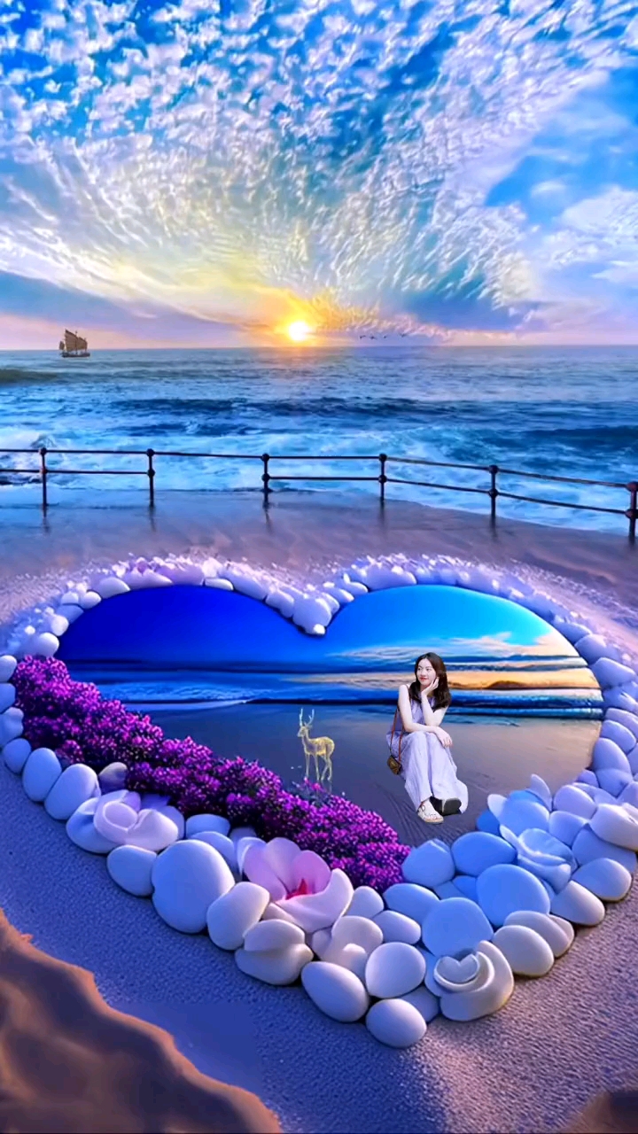 美丽动人的风景海边