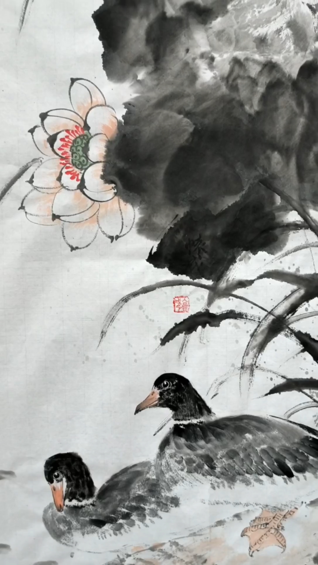 王怀成水墨花鸟画