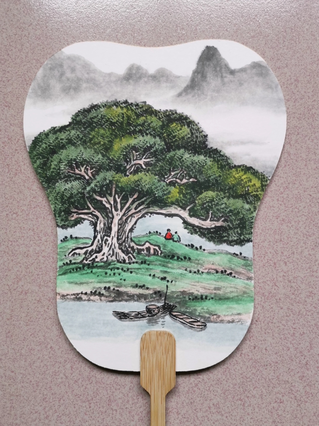 阳朔郑松·画扇
