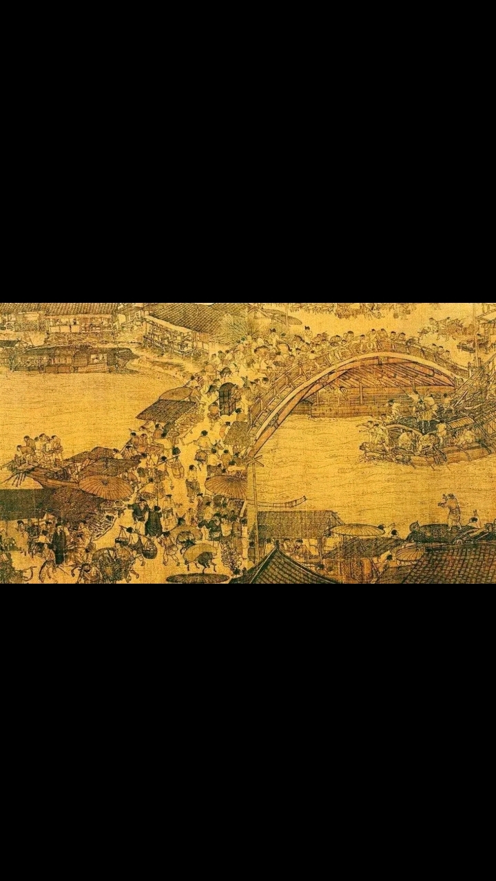 清明上河图水墨画!