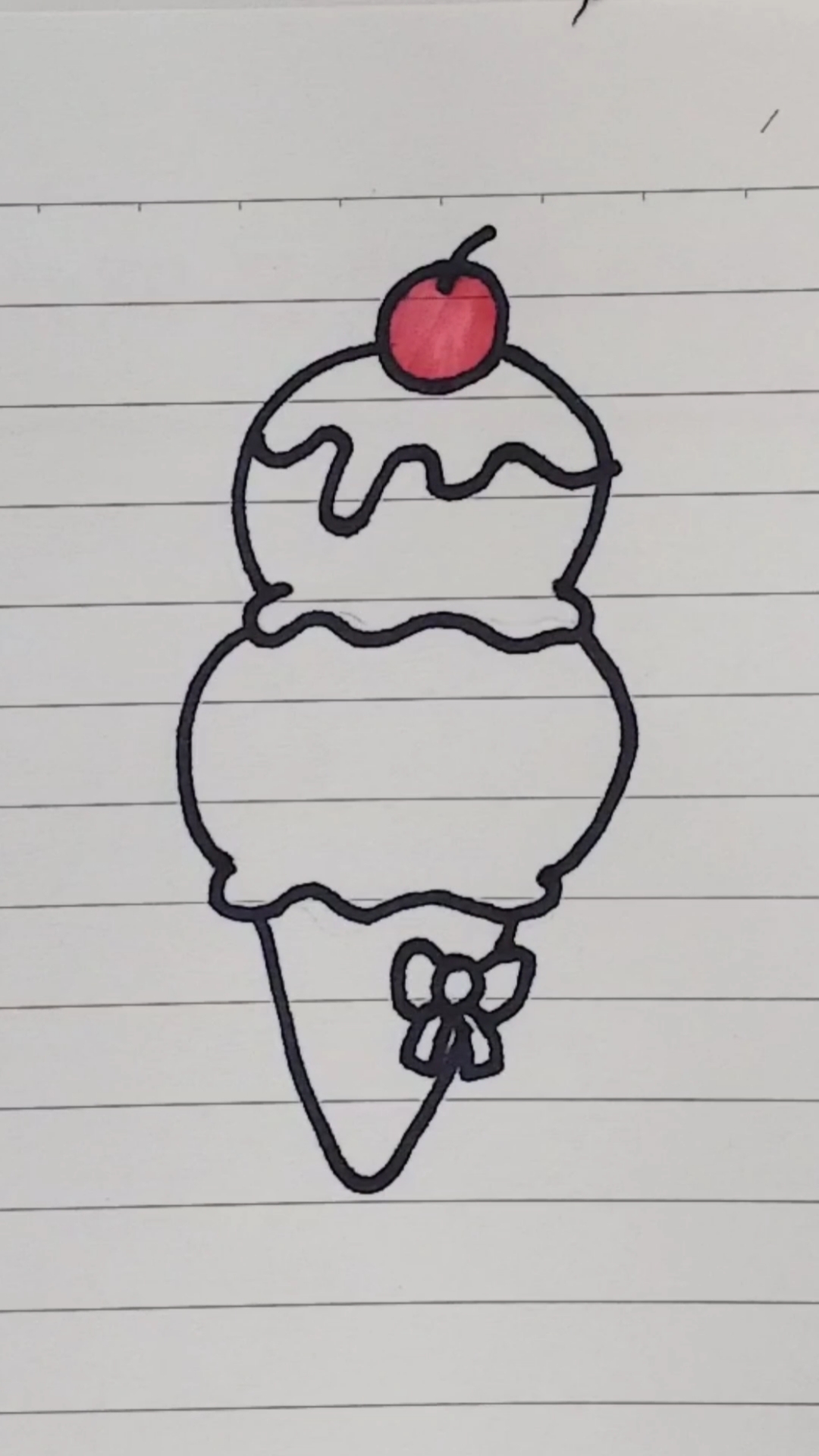 【冰淇淋简笔画】