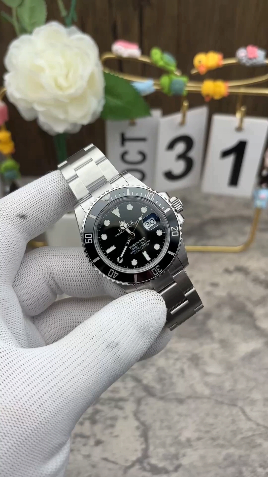 劳力士黑水鬼机械腕表,经典设计美感备显高级感