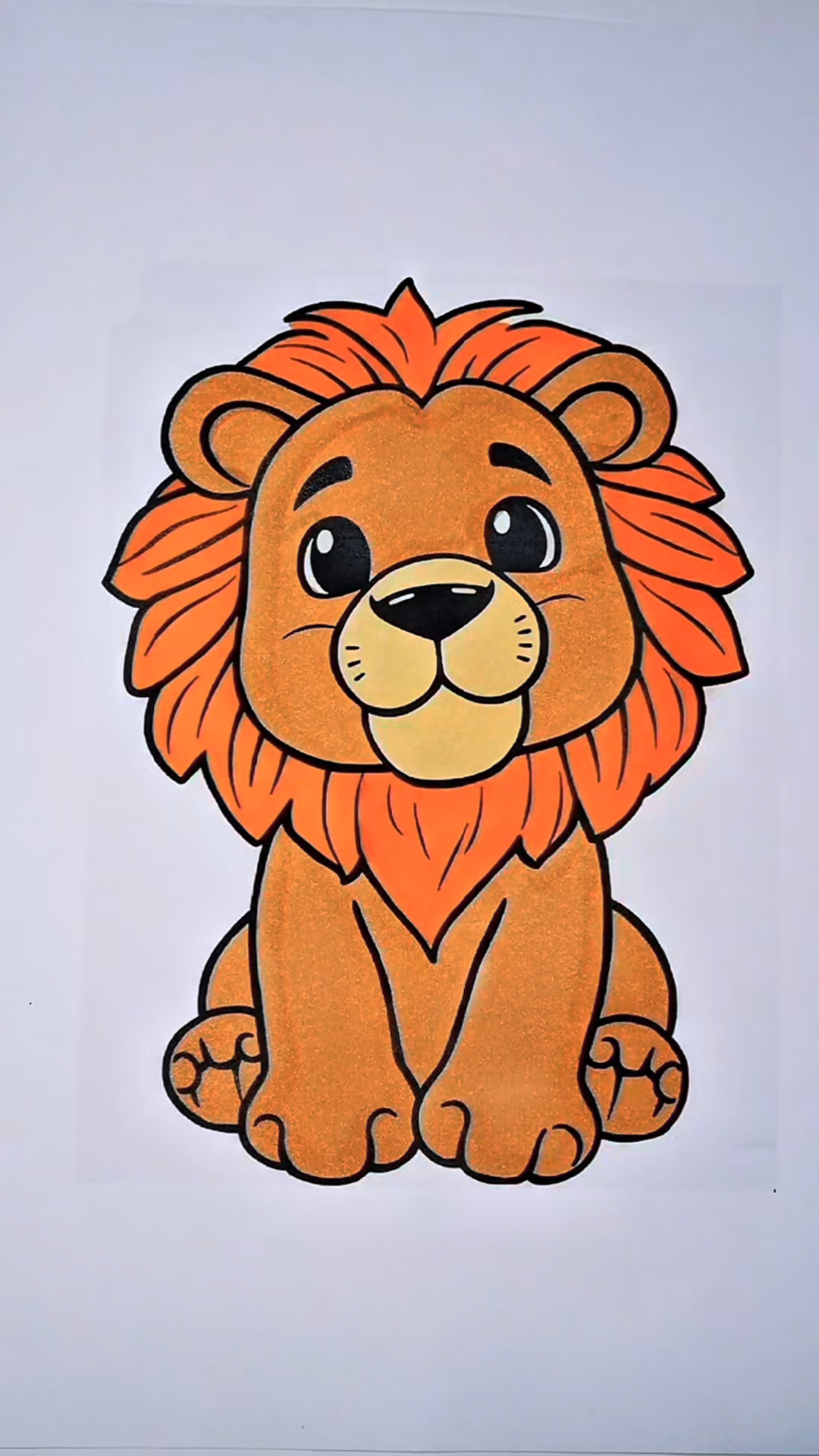 超萌卡通狮子简笔画教程,解压又好上手～ #解压 #简笔画