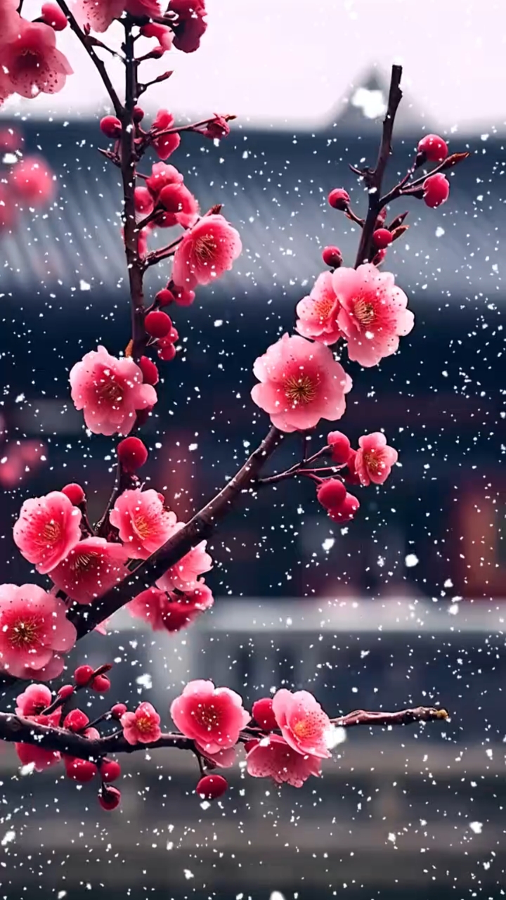 梅花是自然的杰作,但在我看来,更像是冬日里的暖阳