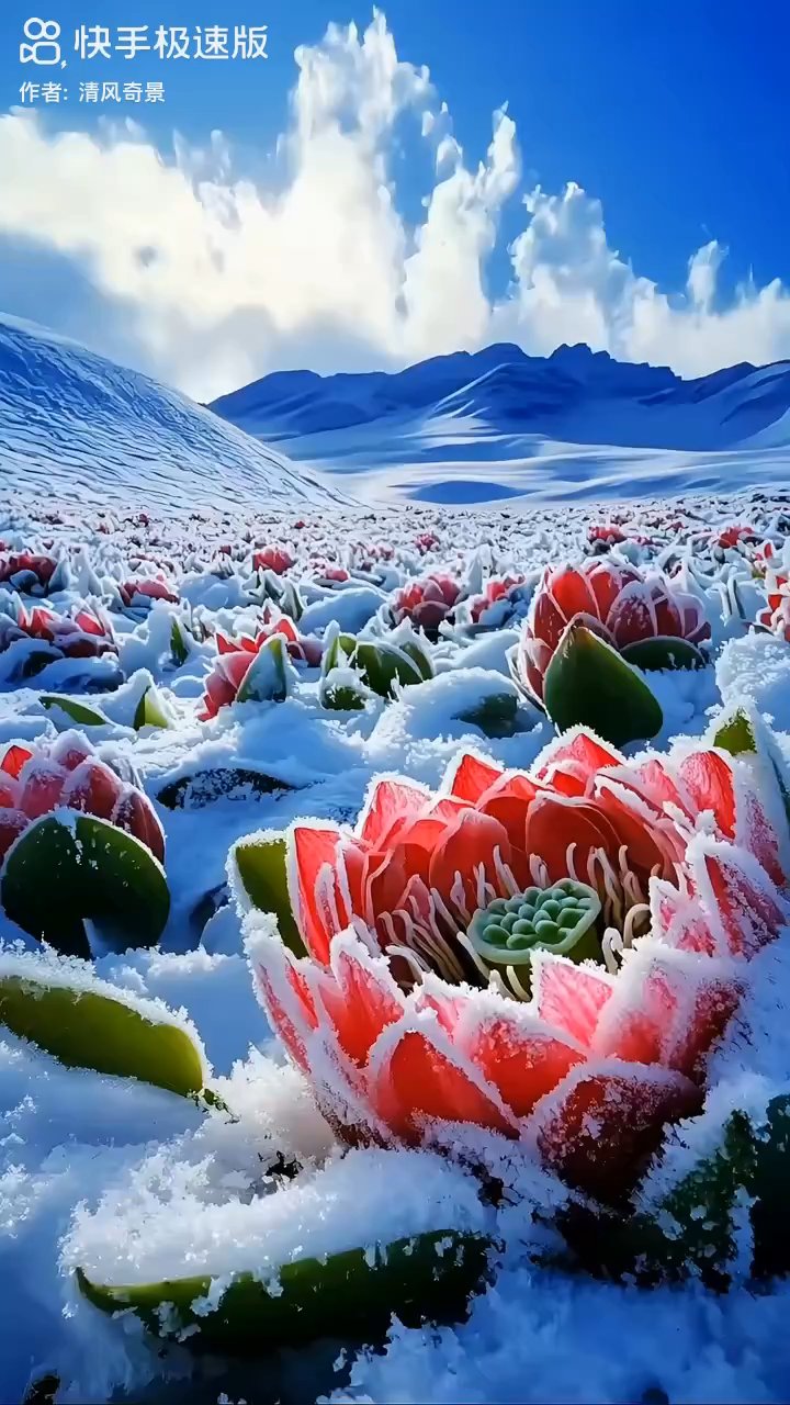 苞叶雪莲简笔画图片