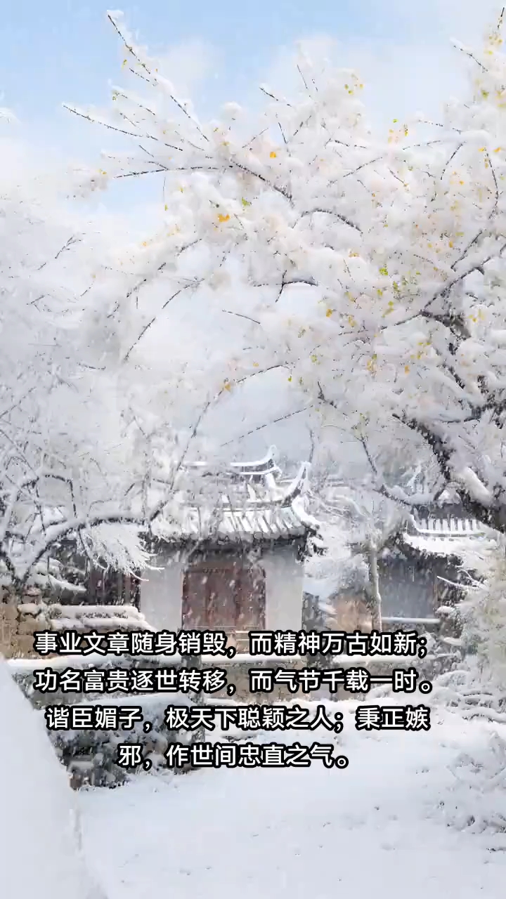 雪中风景,读书,体悟