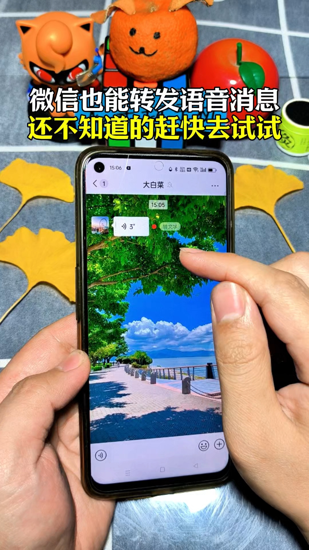 短信语音怎么转发出去 短信语音怎么转发出去