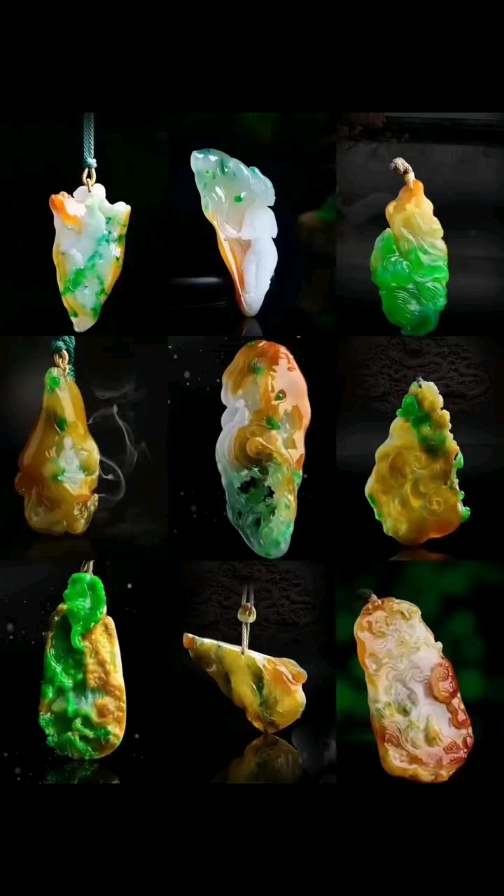 翡翠之美特色黄加绿