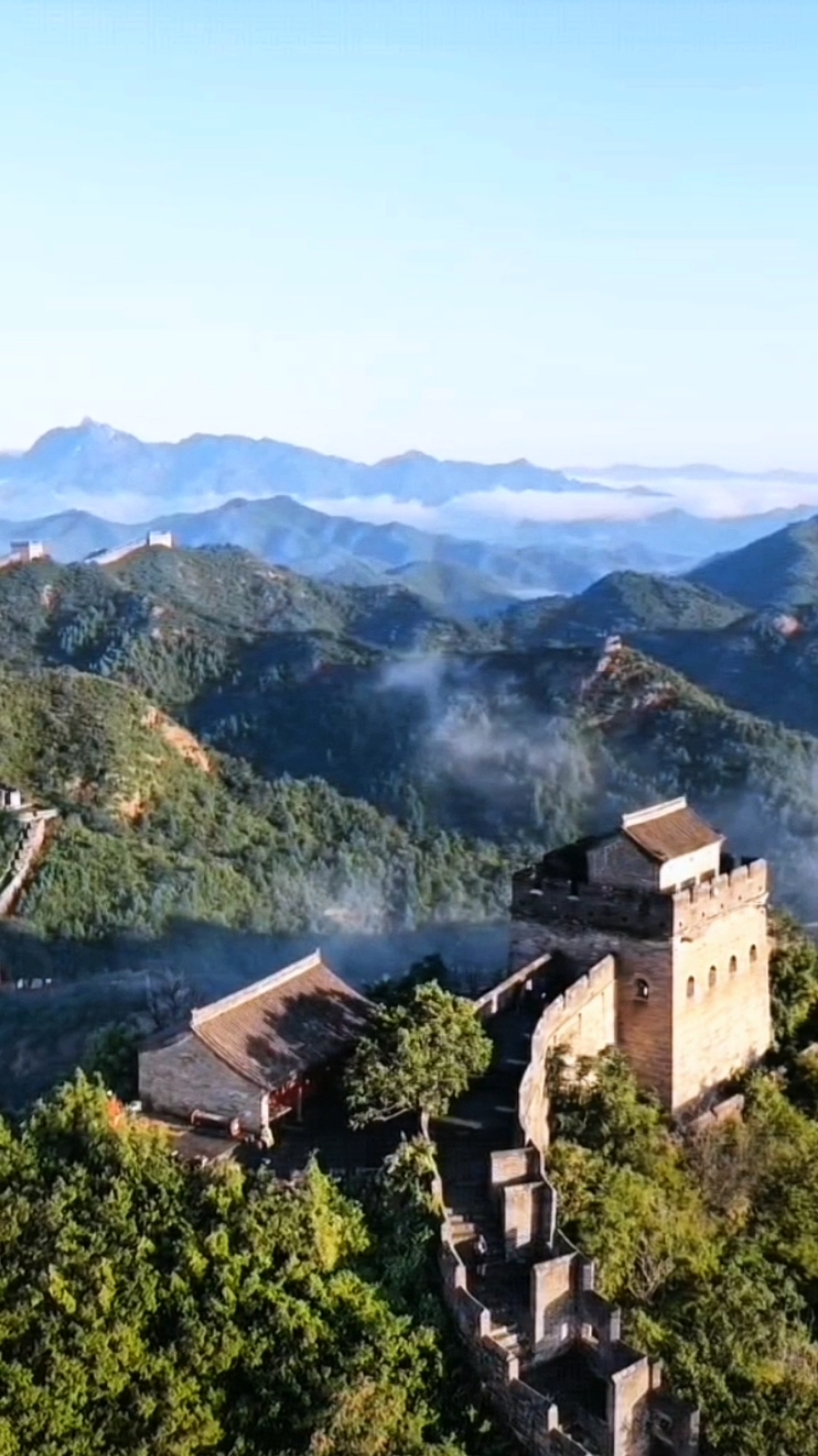 2025年8月25日早上的河北省承德市滦平县金山岭长城将军楼