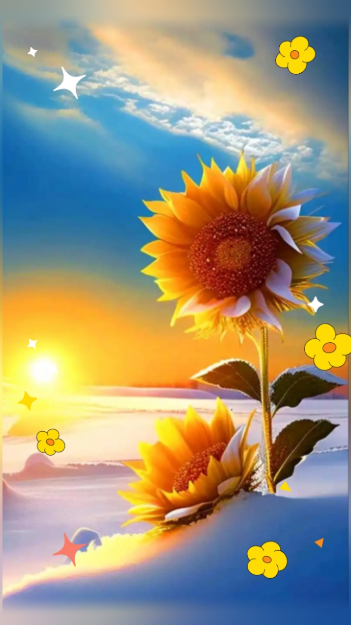 不必为谁装扮成玫瑰,做自己的向日葵,时刻微笑着面对阳光.