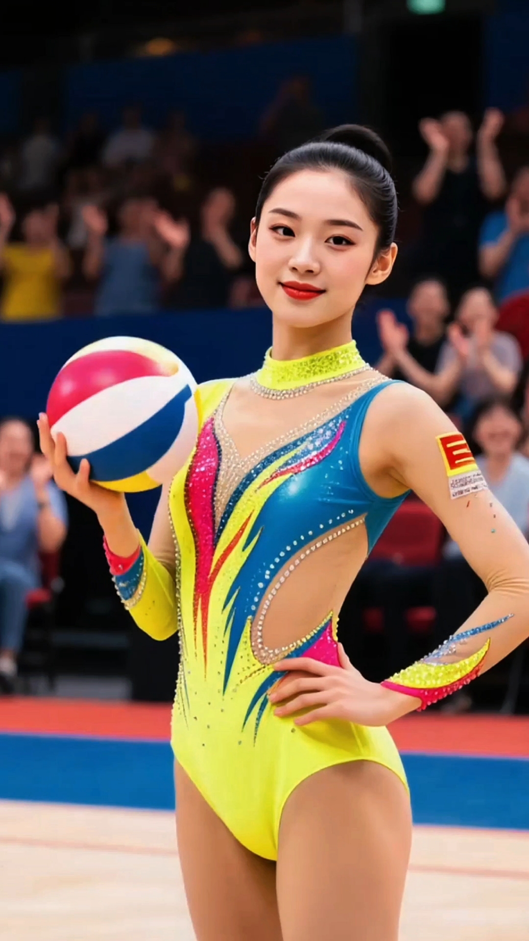 体操美女运动员活力四射