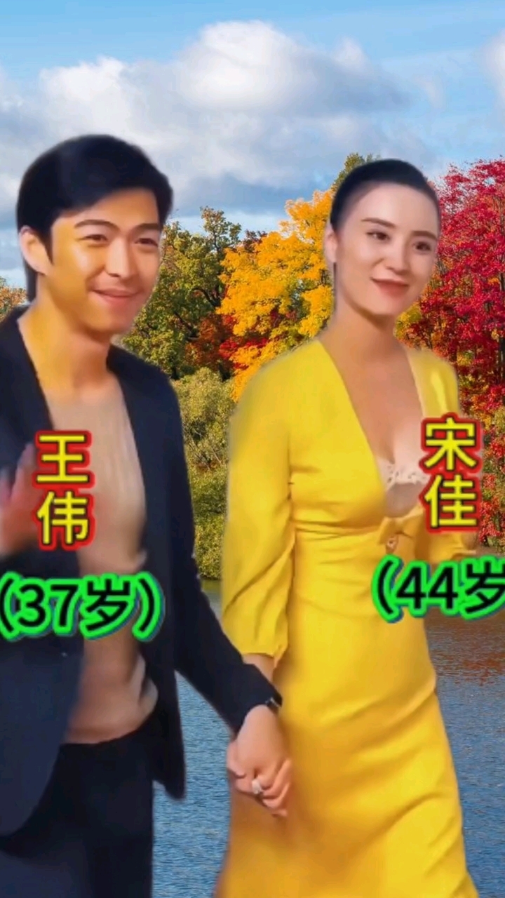 演员王伟和宋佳一个37岁一个44岁