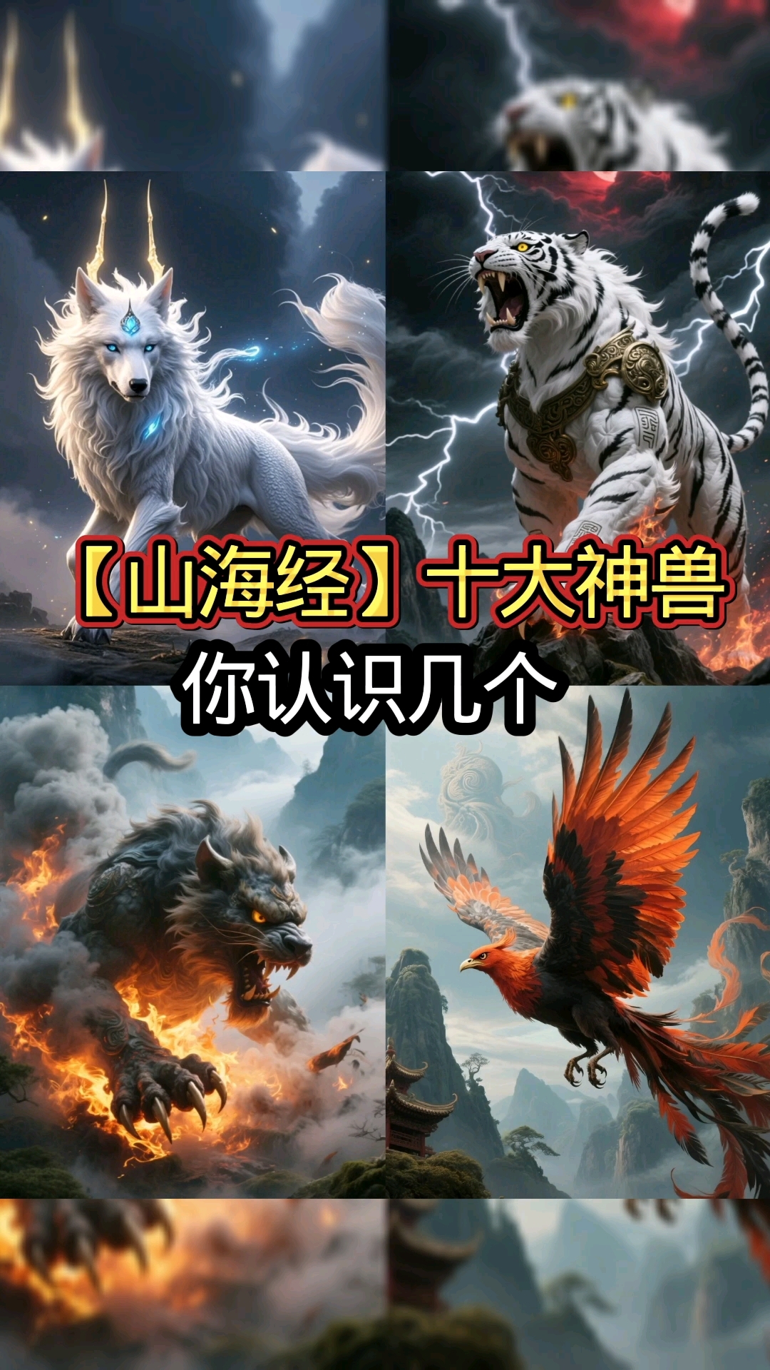 山海经十大神兽,你认识几个?