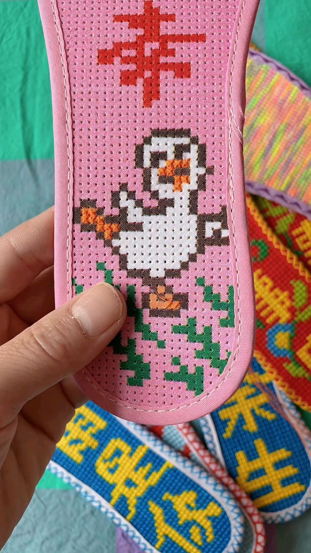 传统手艺,手工鞋垫半成品