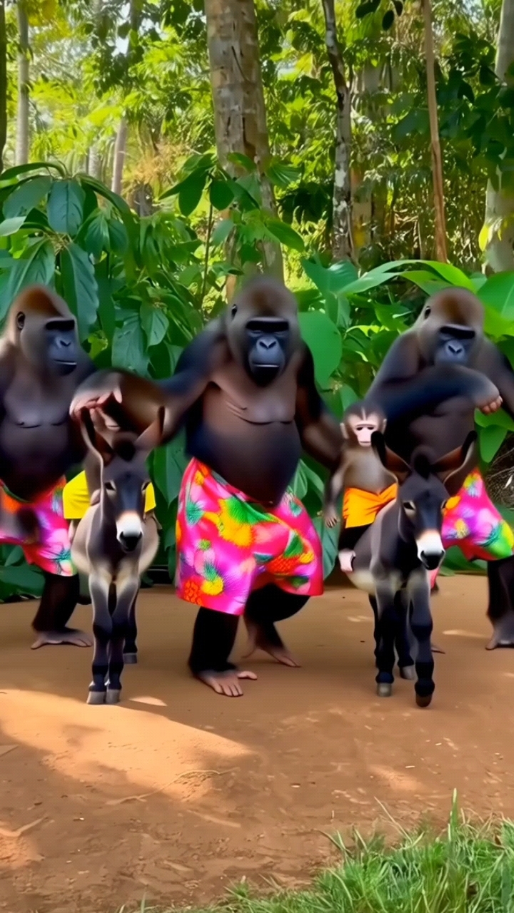 大猩猩跳舞