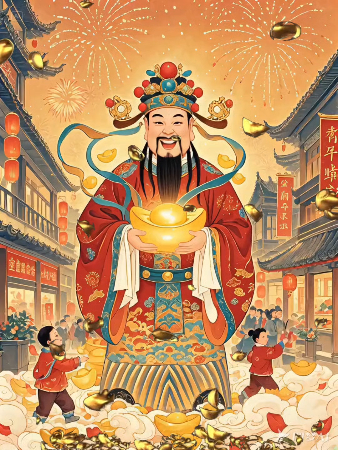 财神到 接财神喽