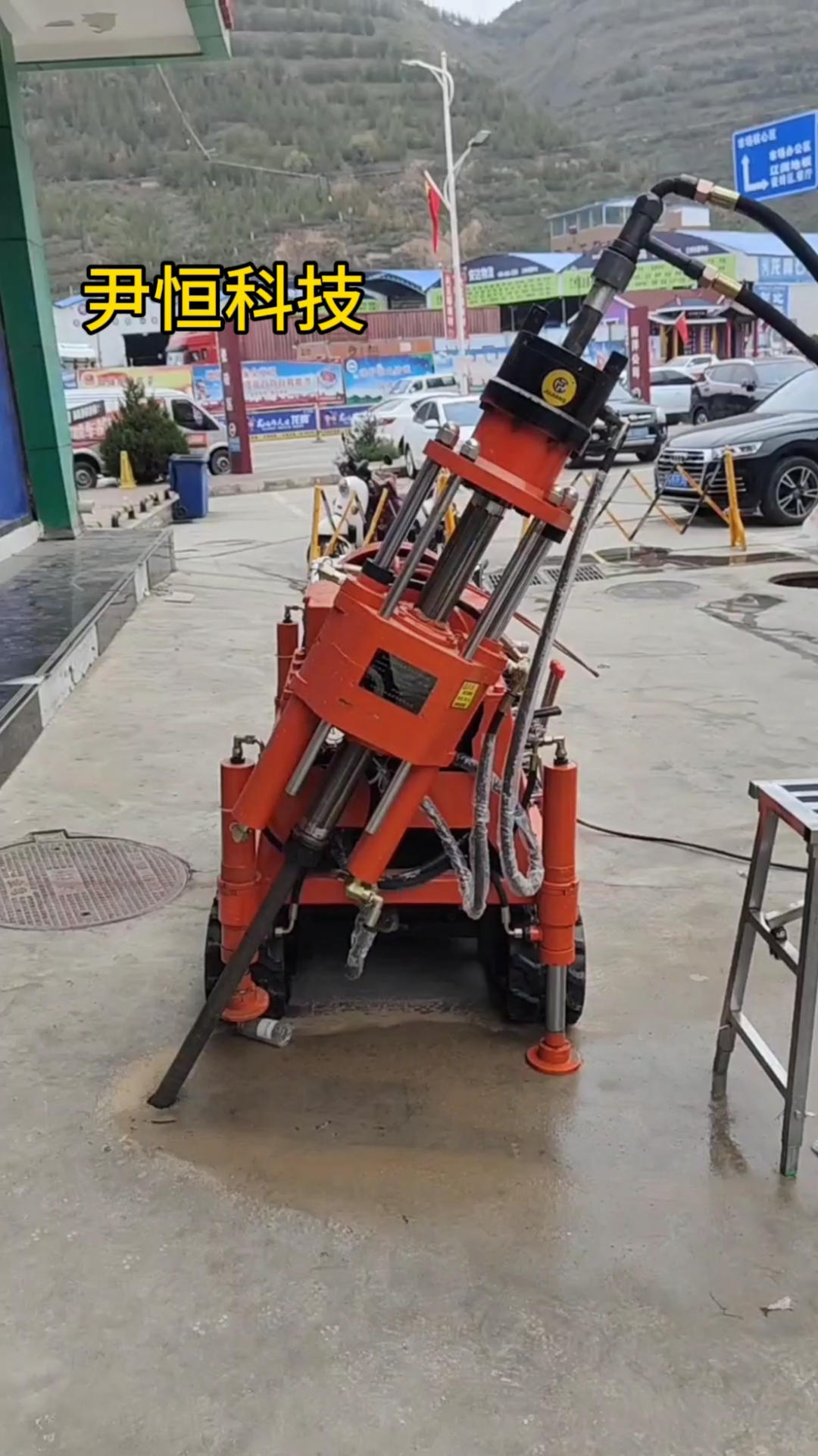 履带式注浆钻机,双液钻注一体机整套设备,道路地基基础注浆加固