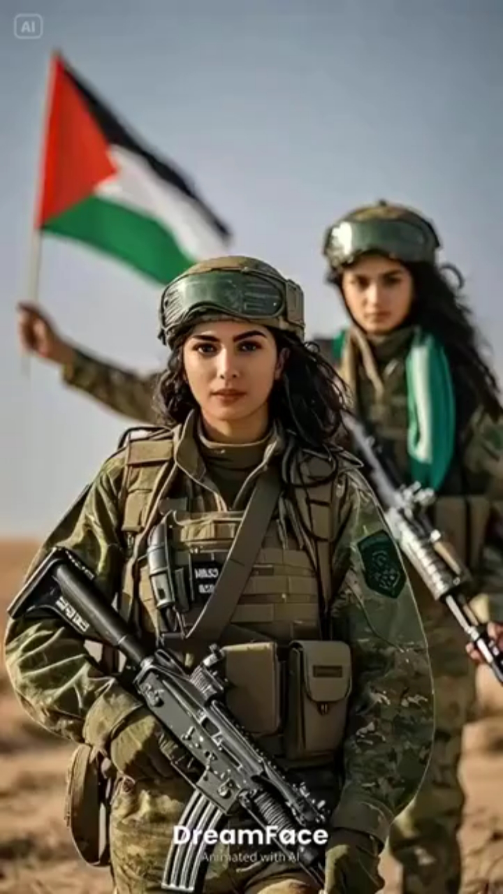 阿拉伯女兵英勇无畏保家卫国