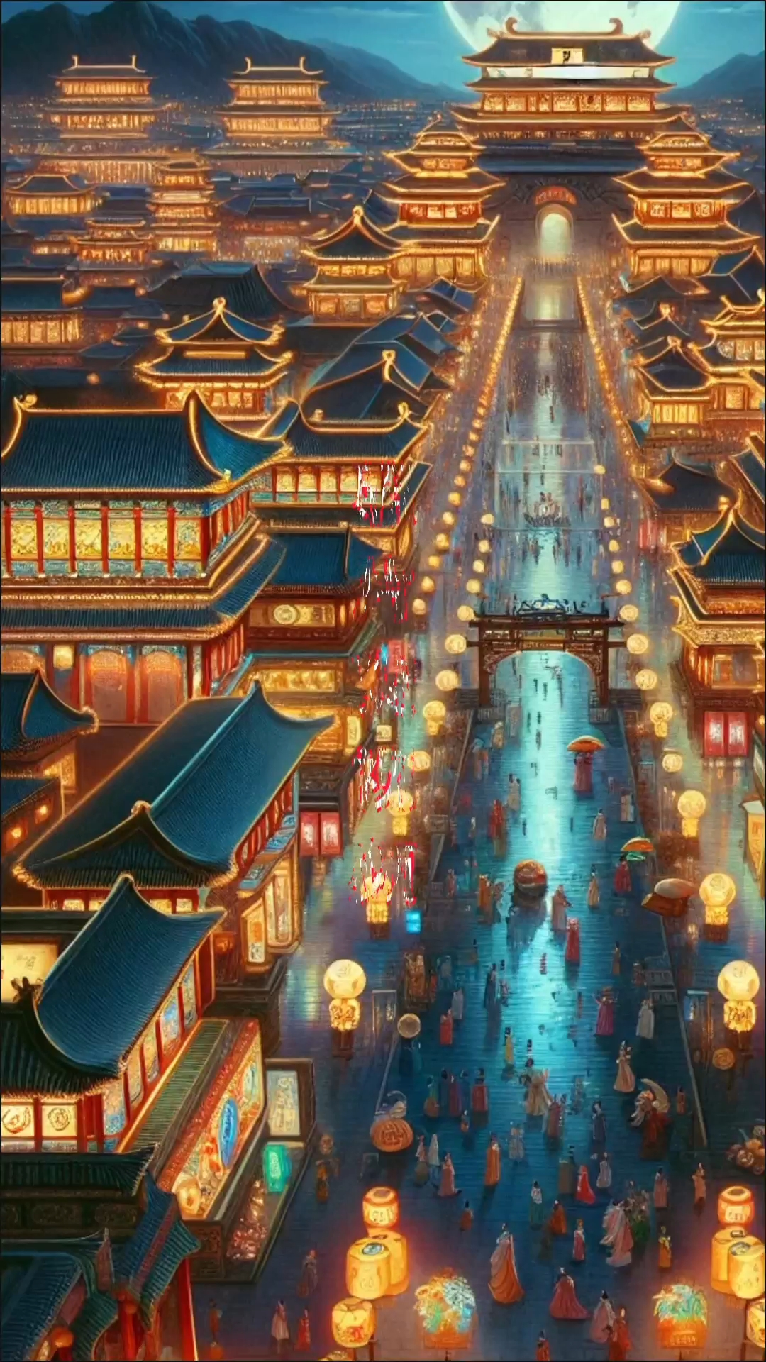 长安不夜城,泱泱大国,盛世华夏#溶图风景