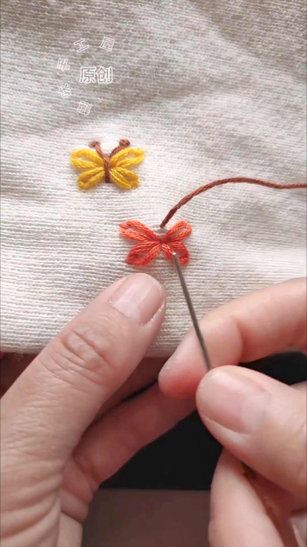 手缝精美蝴蝶,缝在毛衣,卫衣上,栩栩如生