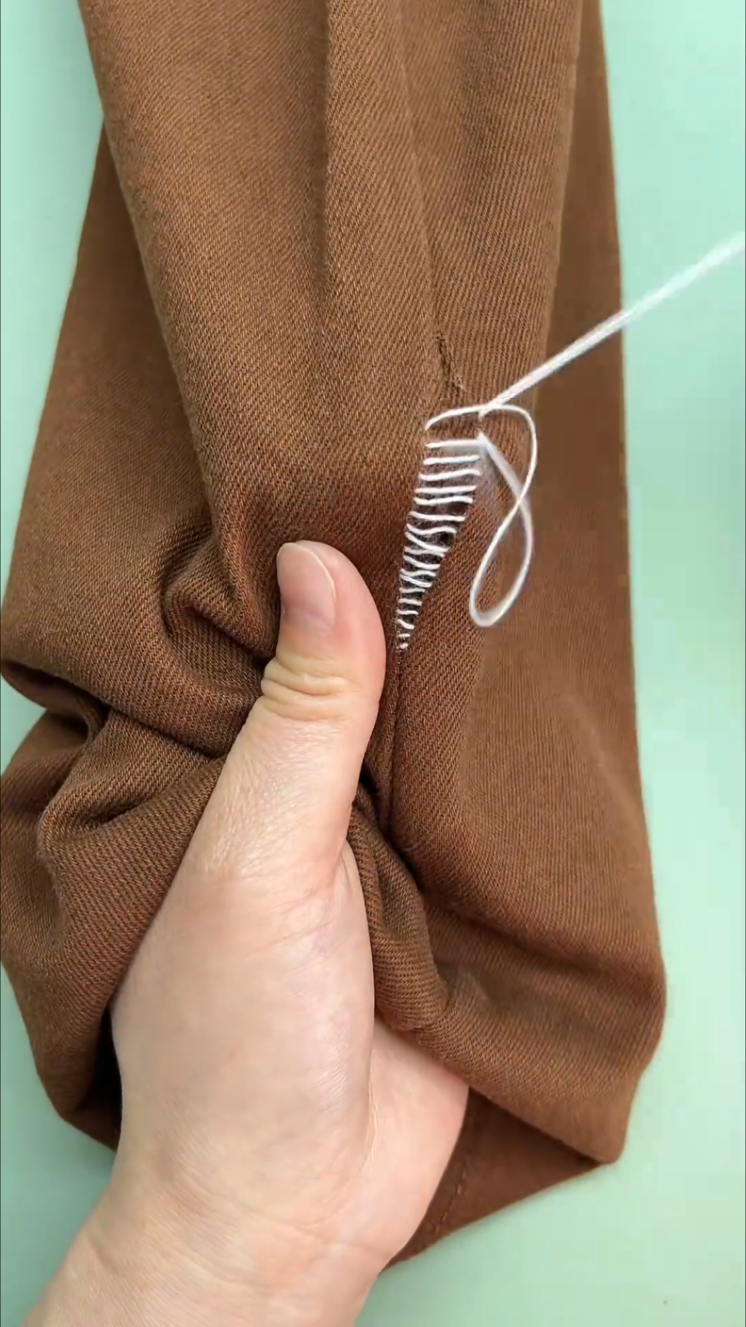 衣服开线,无痕针法修复,和原来一样,一看就会