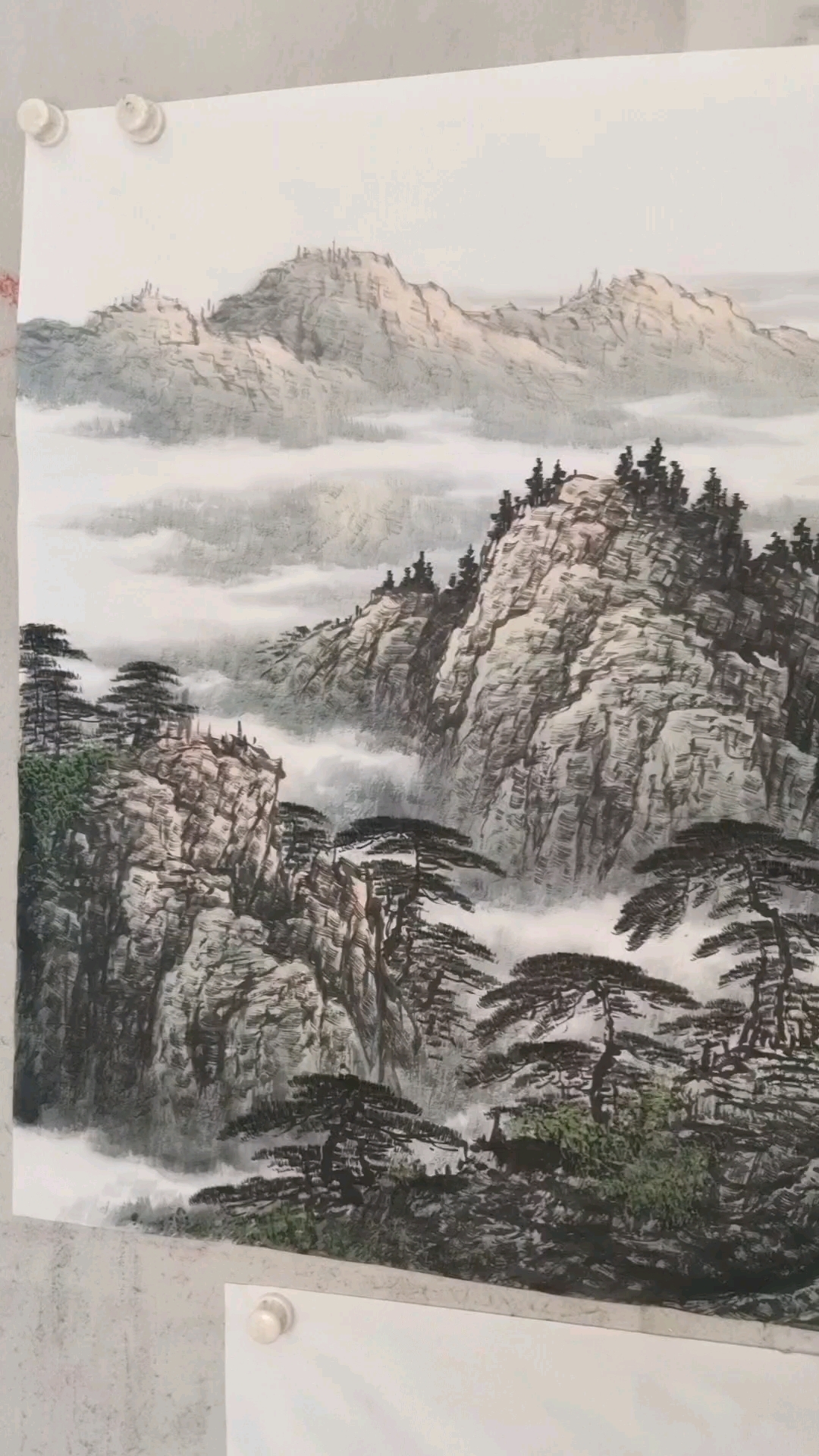 牛洪亮老师创作山水画作品