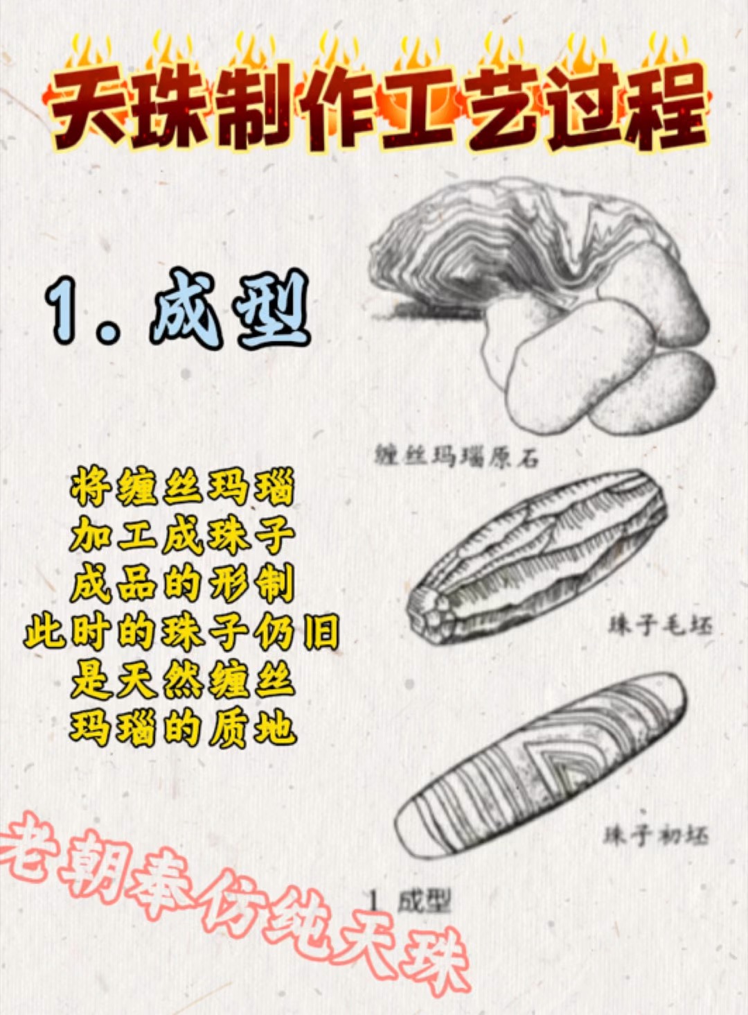 天珠制作过程图片