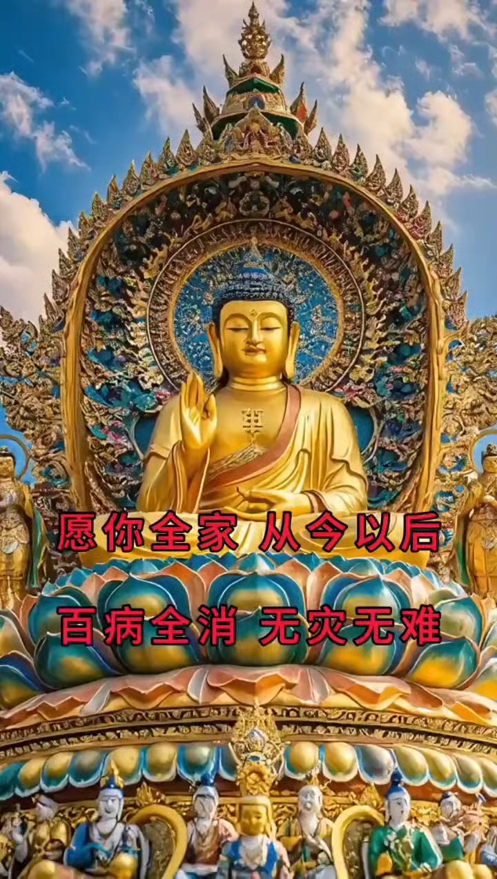 佛祖保佑 祈愿全家平安,百病全消,无忧无虑!