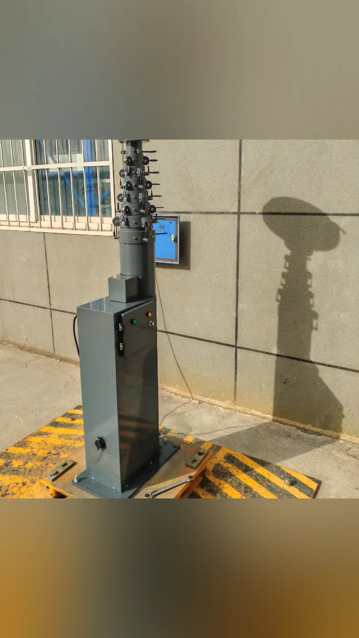 定制款6米手电一体电动伸缩杆,管径60~160,闭合1.5米