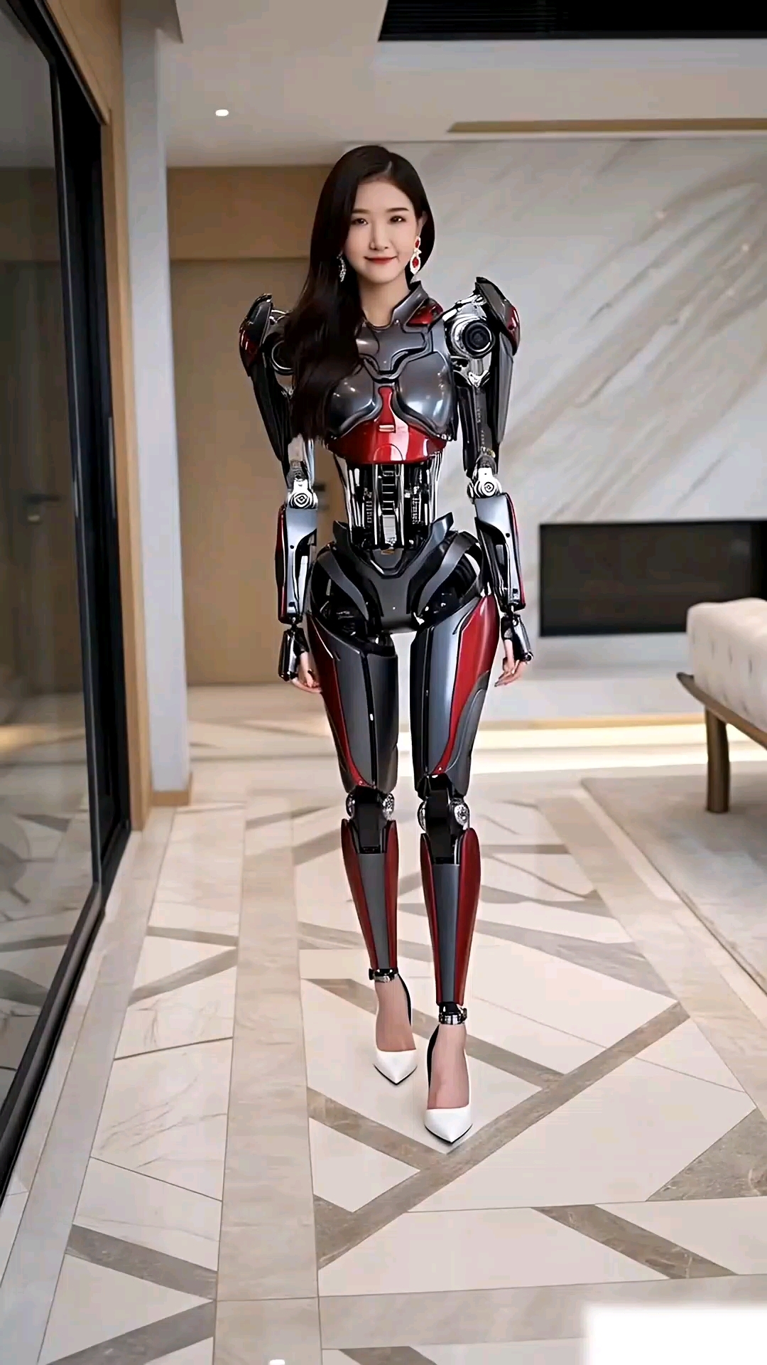 充满智慧与魅力的美女机器人来了