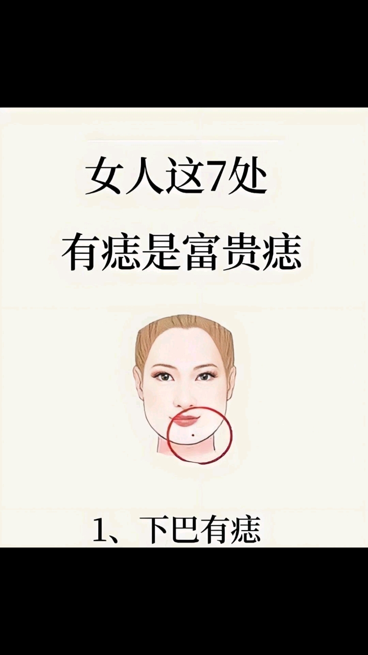 探索面痣秘密,1处下巴痣,开启财富之门