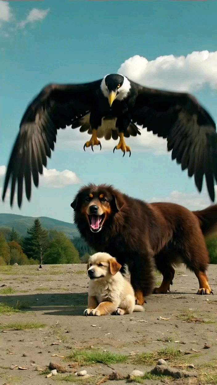 "鹰犬激战:母爱vs野性"