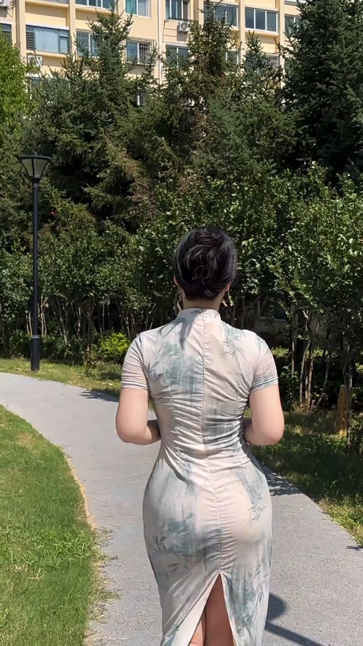 旗袍背影,东方之美