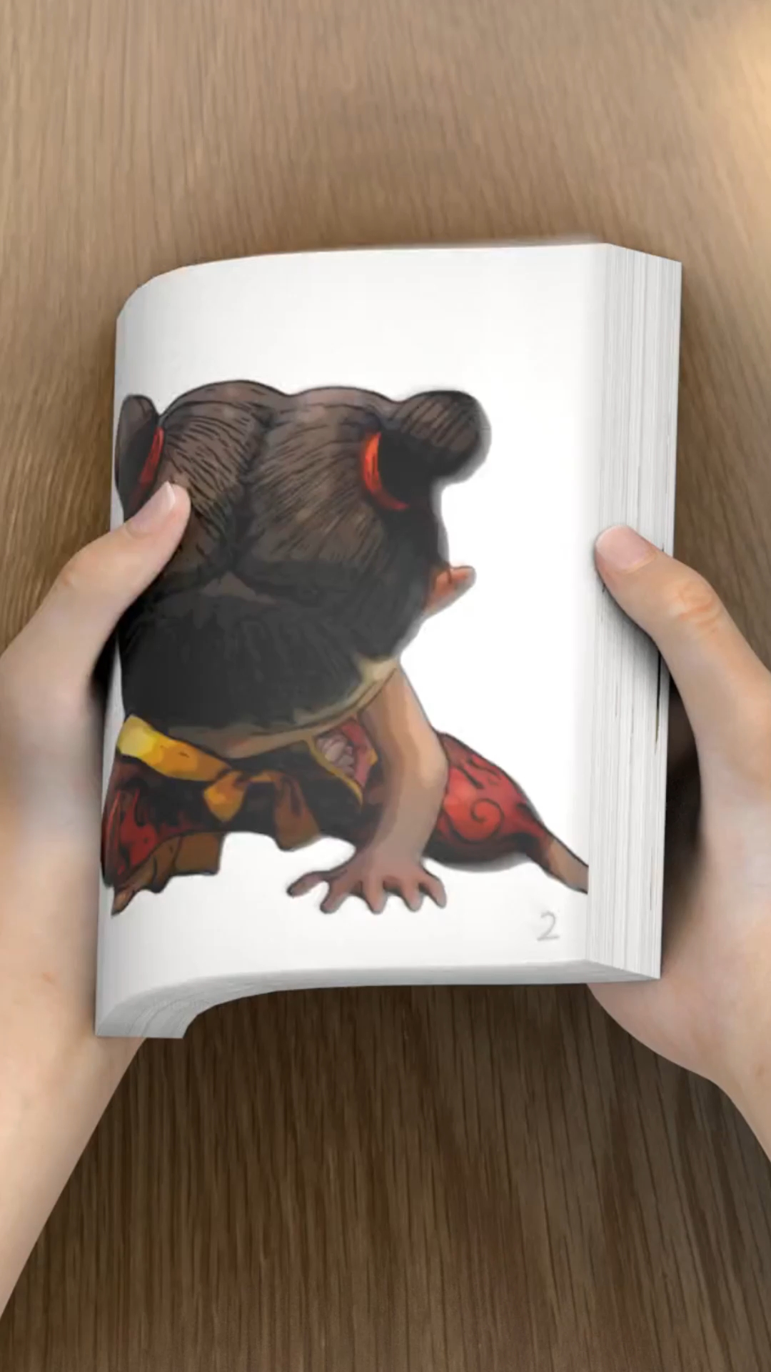 哪吒创意手翻书