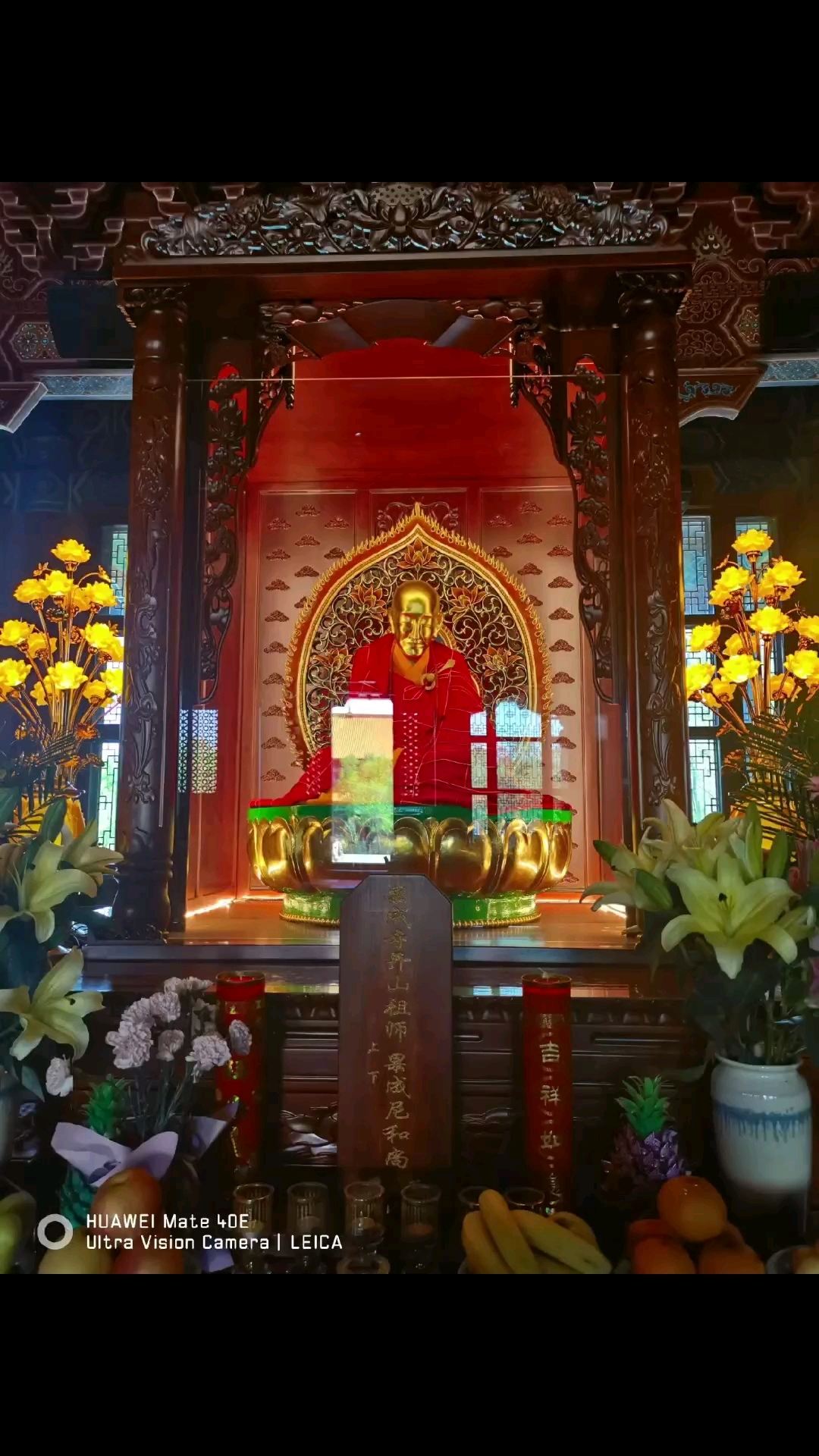 大慶市《果成寺》開山祖師,上果下成老尼師肉身像.