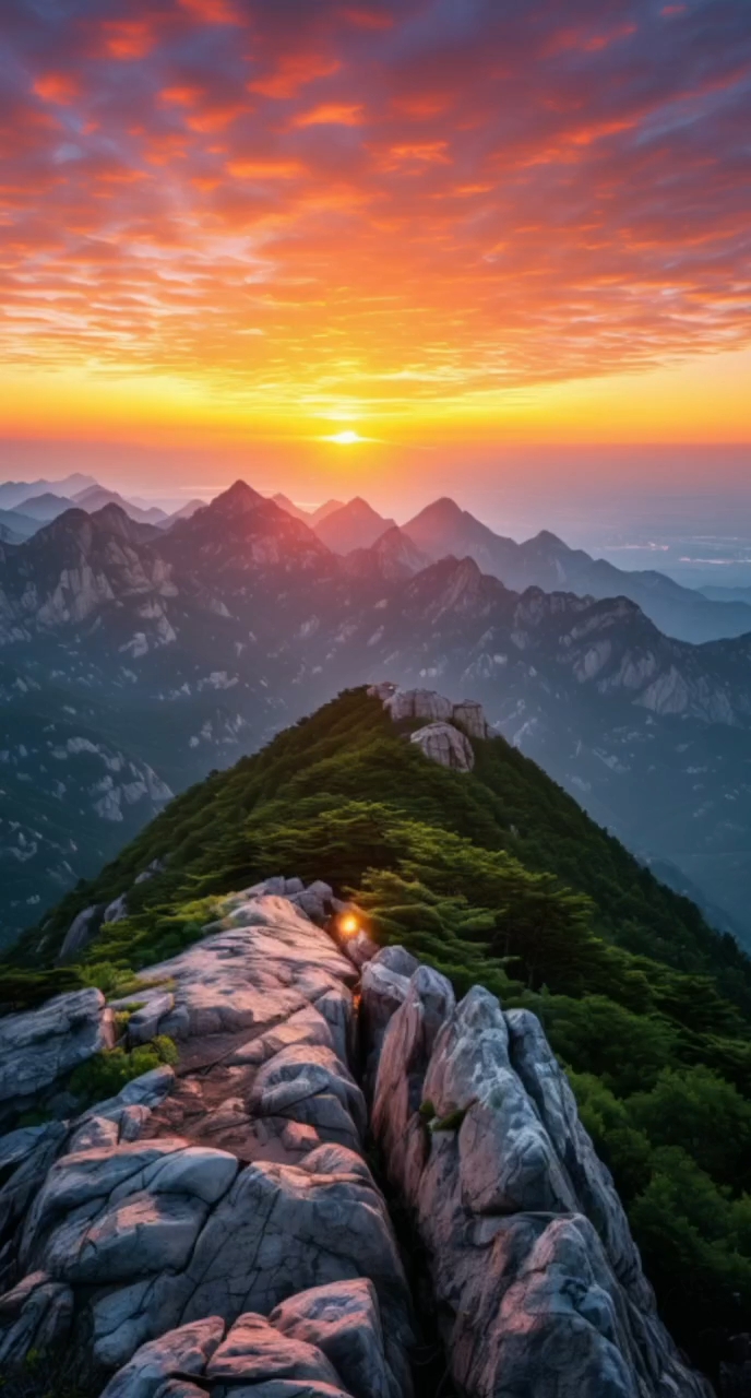 泰山日出,会当凌绝顶,一览众山小