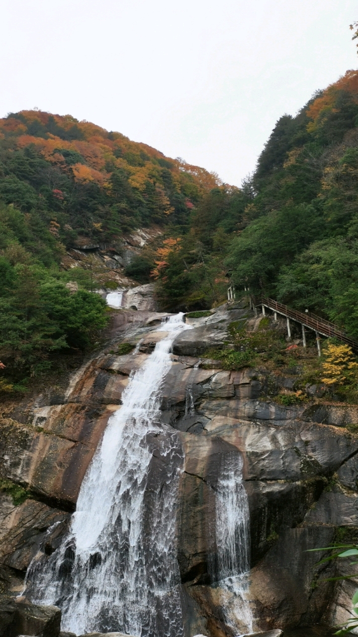 巴中大八潭瀑布11月9日