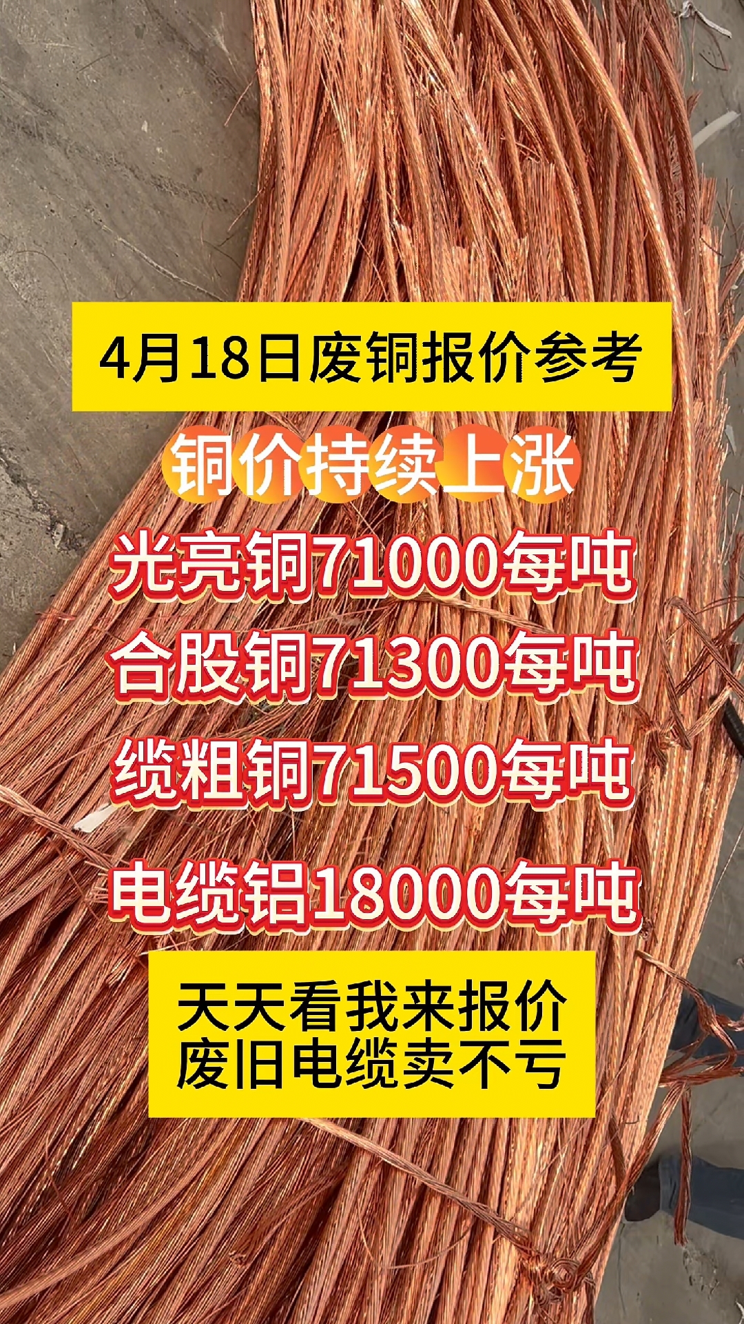 今日铜价长江现货价格(今日铜价长江现货价格9月18日)