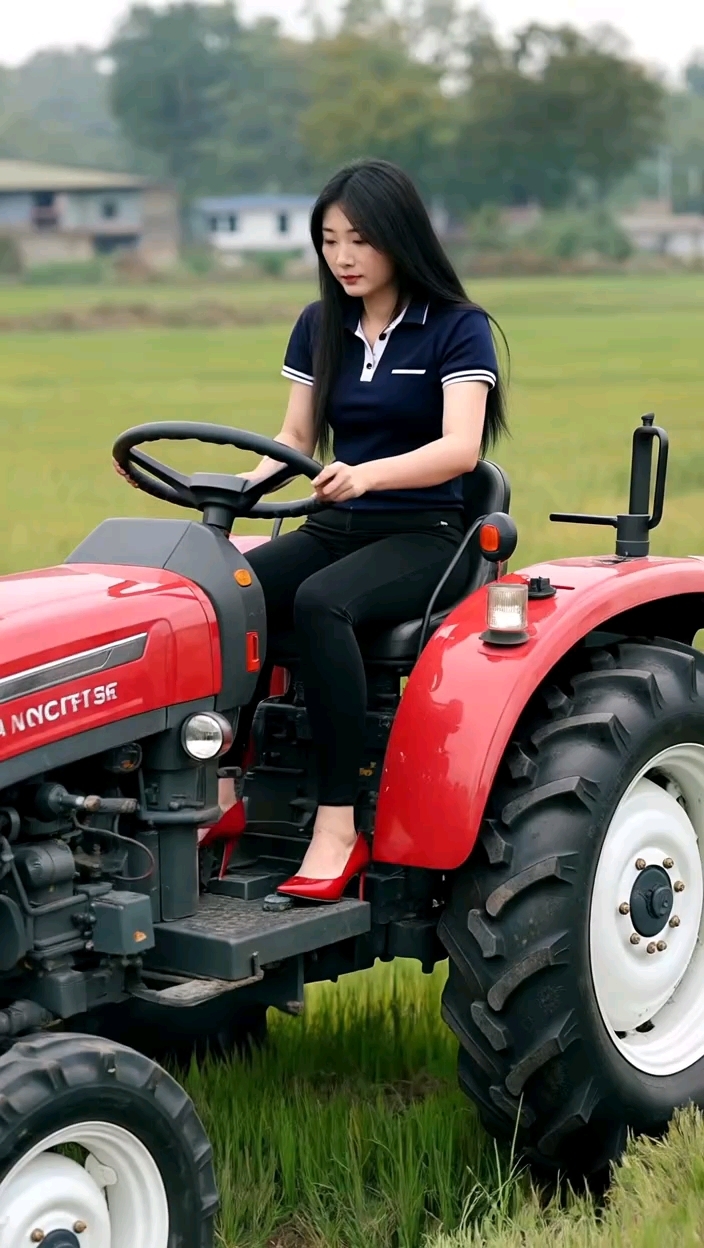 "高跟鞋女郎的硬核拖拉机秀"