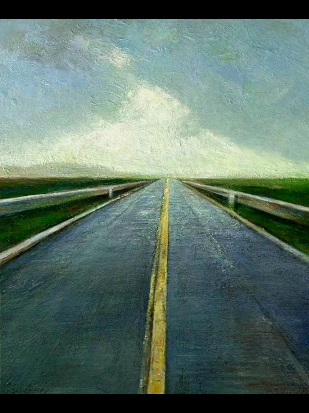 卢丹油画选《路》