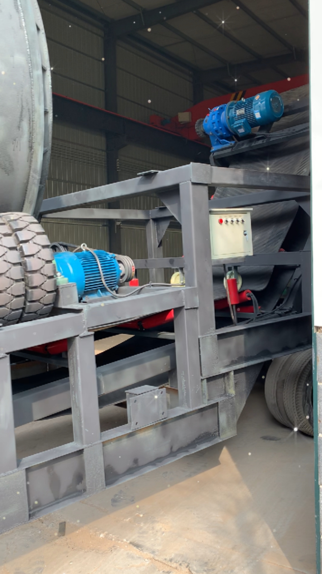 大型移动式无轴滚筒筛沙机