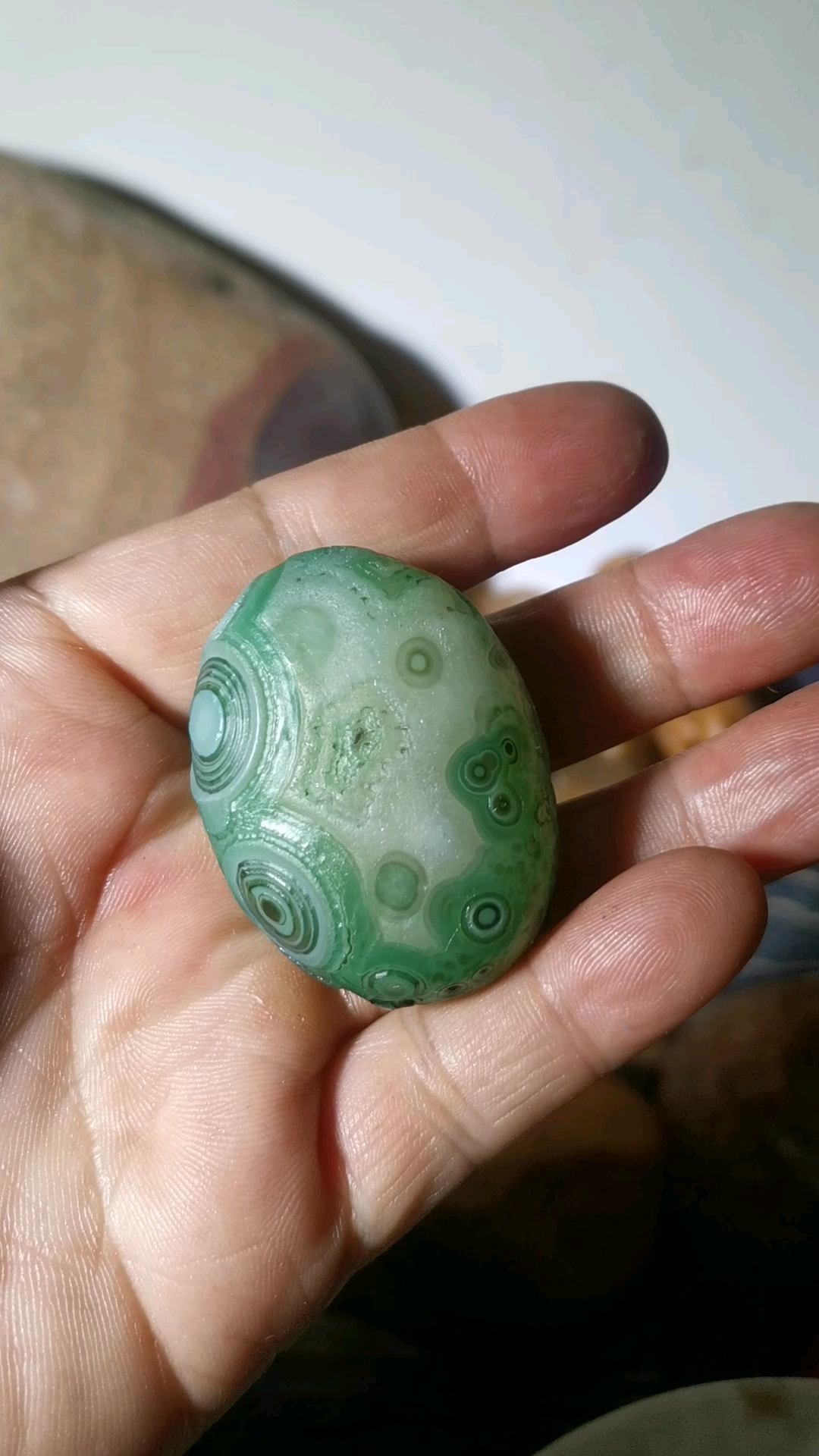 花眼玛瑙原石纯天然无打磨无染色168米#天然玛瑙-度小视