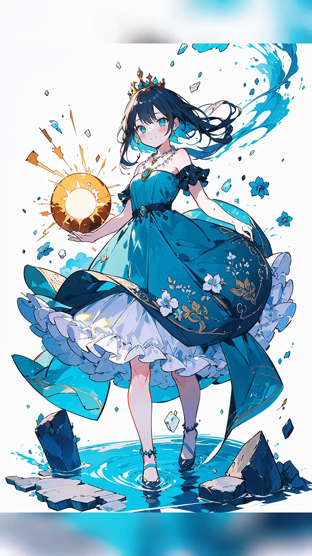 魔法公主,动态立绘,美中有动!#二次元#治愈系#好图分享