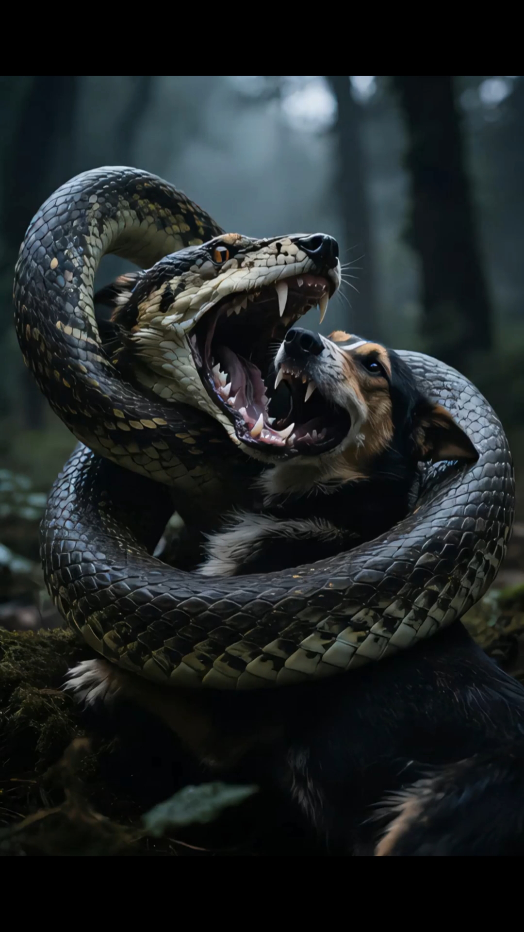 狗和蛇的举动让人费解