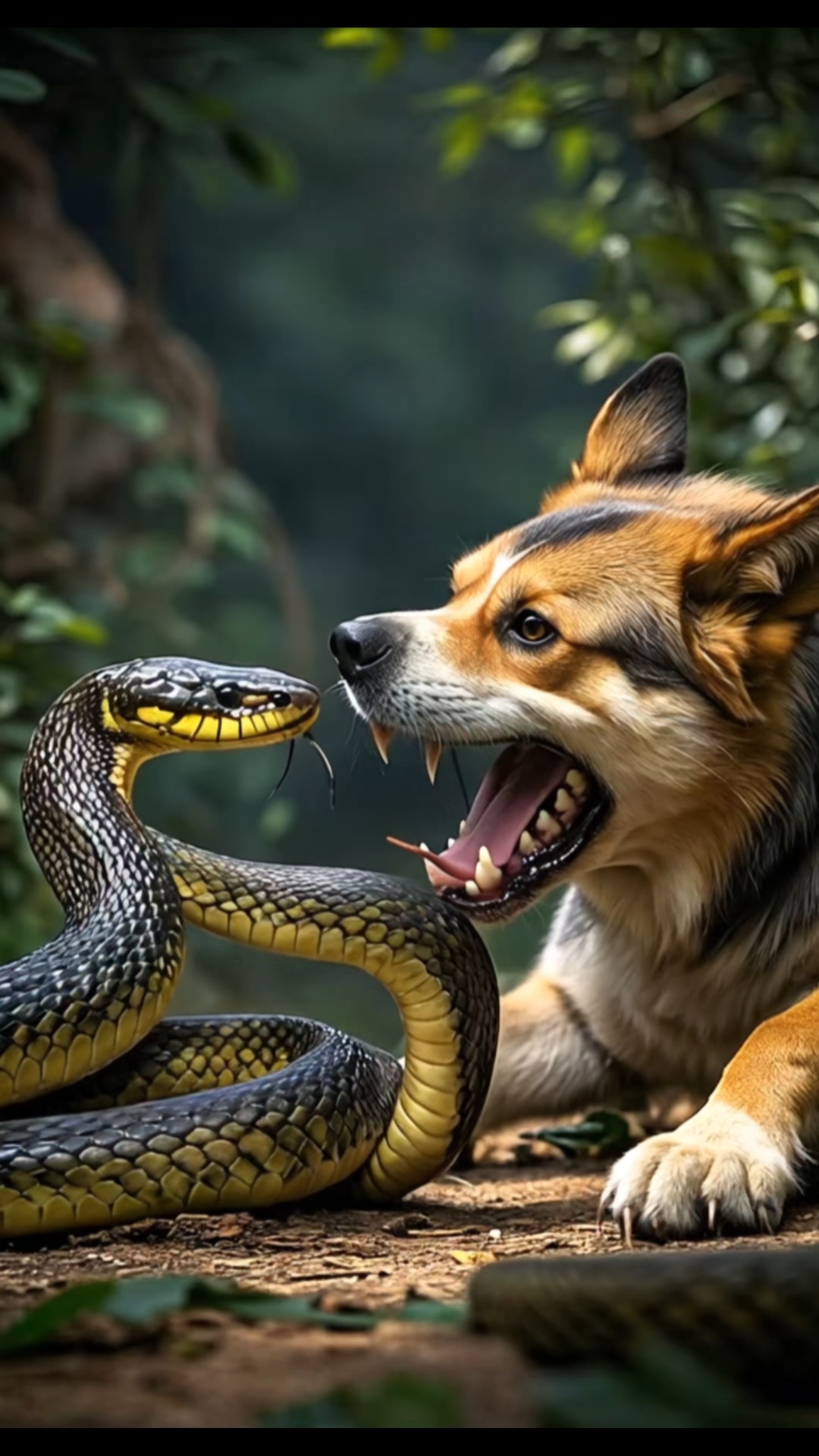 双身蛇与狗对决