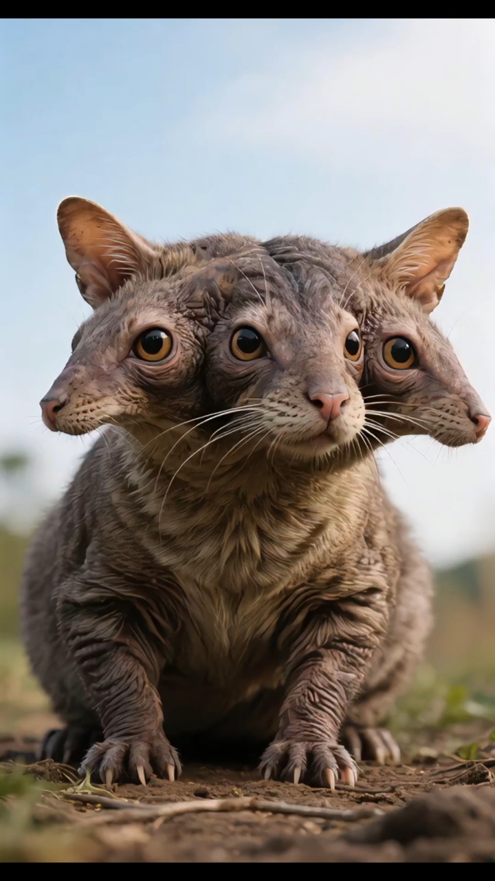 探秘自然界罕见的三个头动物变异现象