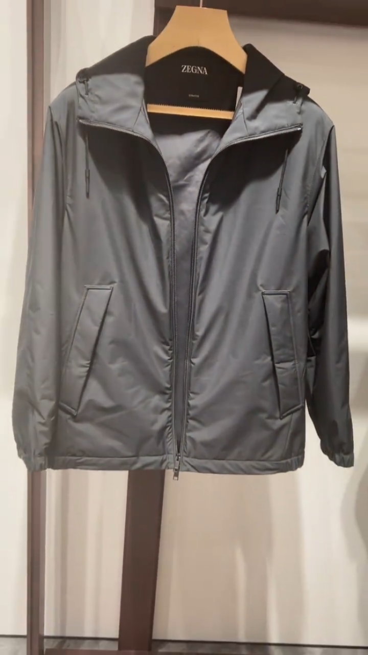 杰尼亚男士休闲夹克外套