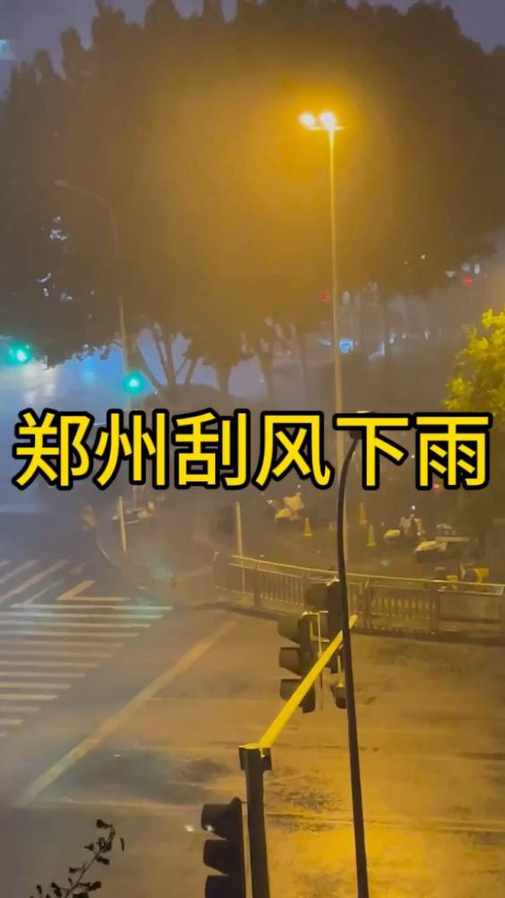 此时此刻的郑州又下大了,刮风下雨,真凉快,生活,生活vlog,好看视频