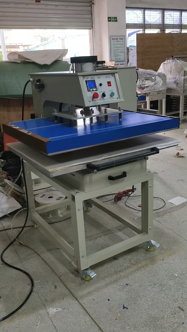 气动单工位80x100热压机,服装烫画机,布料烫图机,热压机