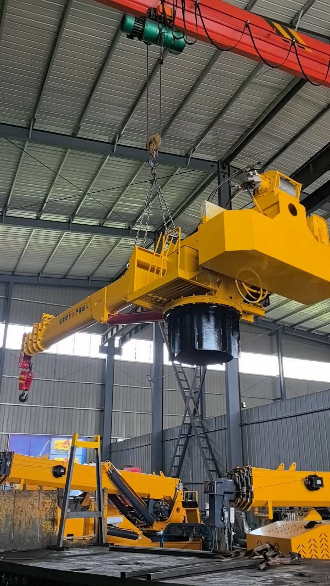 船吊码头吊港口渔场甲板液压起重机伸缩臂吊机